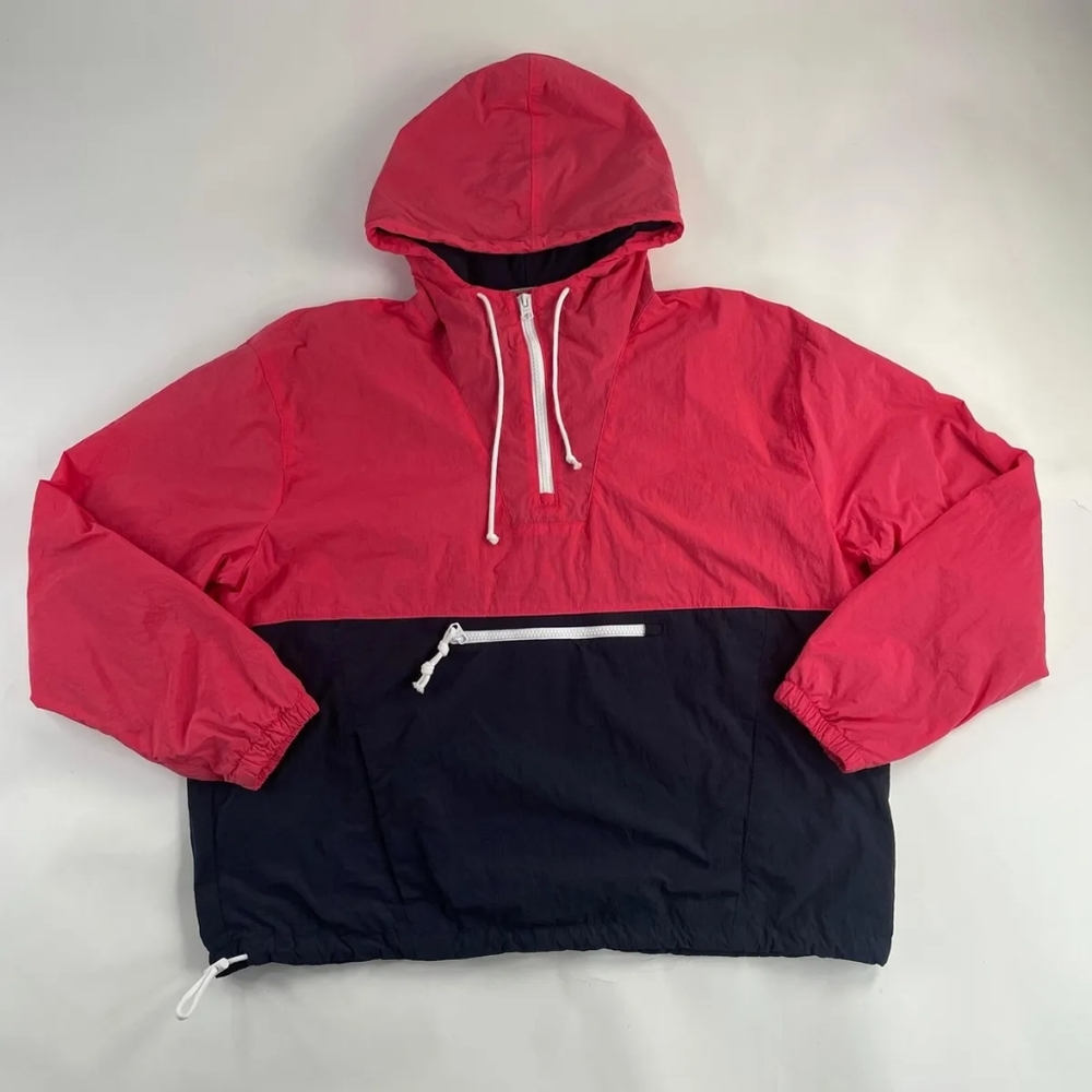 Abercombie quarterzip hooded windbreaker